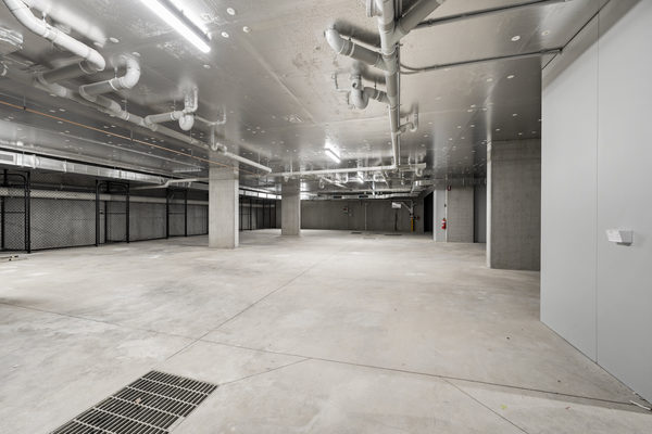 Interior and architectural detail at Hotham Hill Apartments, North Melbourne multi-residential project by WB Built