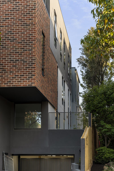 Interior and architectural detail at Hotham Hill Apartments, North Melbourne multi-residential project by WB Built
