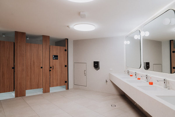 Commercial construction and fit-out detail at Ivanhoe Girls Grammar School by WB Built
