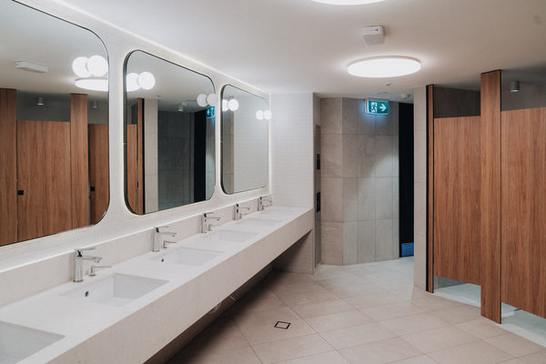 Commercial construction and fit-out detail at Ivanhoe Girls Grammar School by WB Built