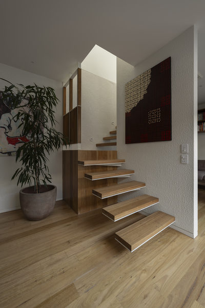 Interior and architectural detail at Kerr Street, Fitzroy multi-residential project by WB Built