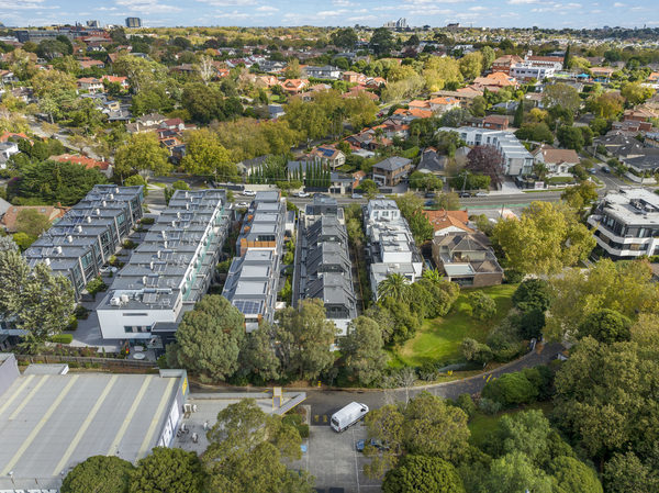 Exterior view of multi-residential development at Malvern East by WB Built