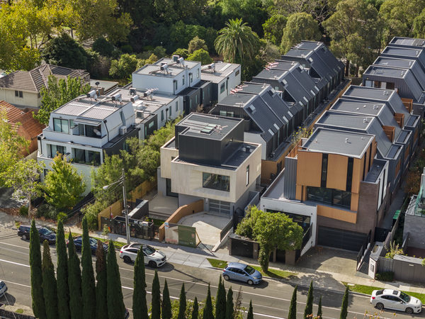 Exterior view of multi-residential development at Malvern East by WB Built