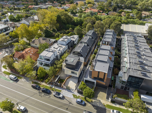 Exterior view of multi-residential development at Malvern East by WB Built
