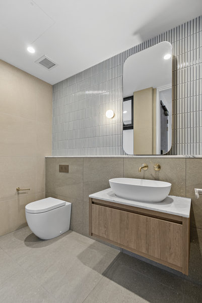Interior and architectural detail at Malvern East multi-residential project by WB Built