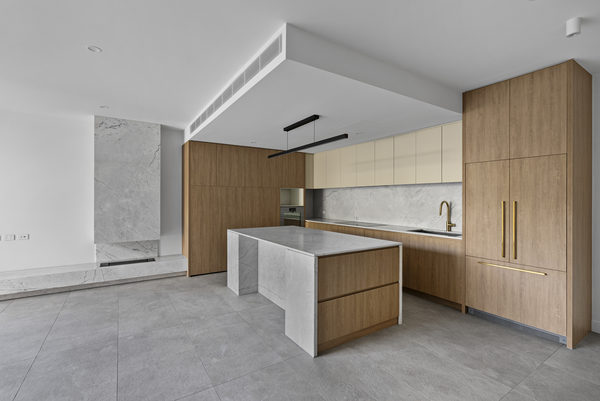 Interior and architectural detail at Malvern East multi-residential project by WB Built