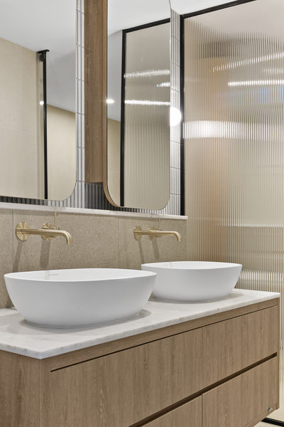 Interior and architectural detail at Malvern East multi-residential project by WB Built