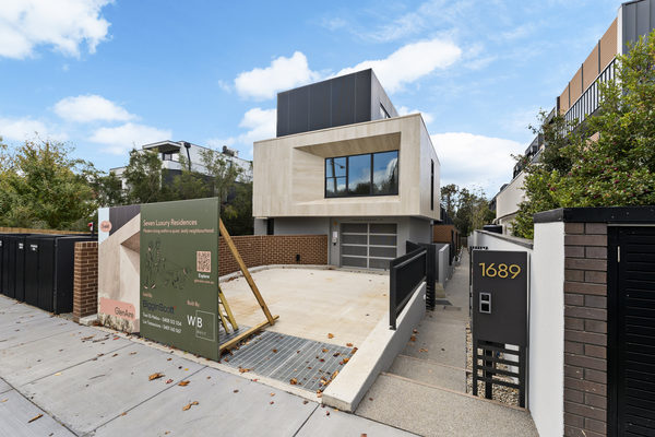 Interior and architectural detail at Malvern East multi-residential project by WB Built