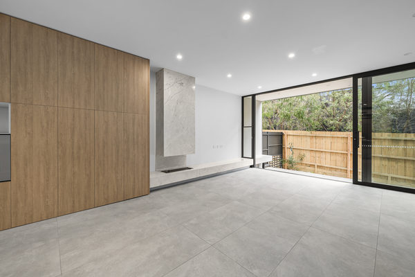Interior and architectural detail at Malvern East multi-residential project by WB Built