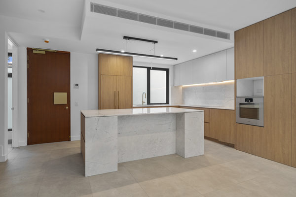 Interior and architectural detail at Malvern East multi-residential project by WB Built