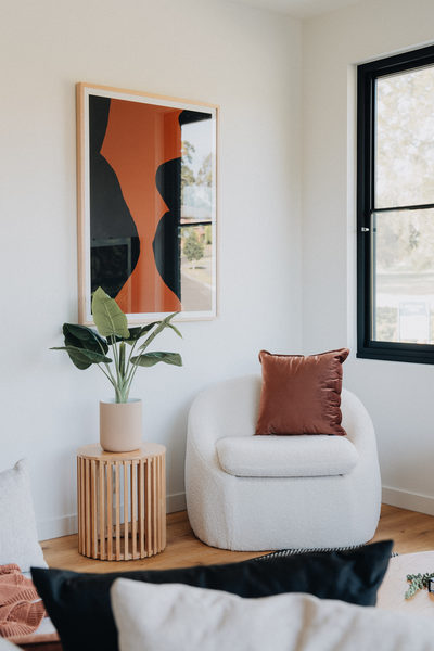 Interior and architectural detail at Margot Townhouse, Doncaster multi-residential project by WB Built