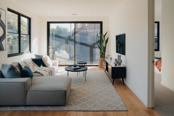 Interior and architectural detail at Margot Townhouse, Doncaster multi-residential project by WB Built