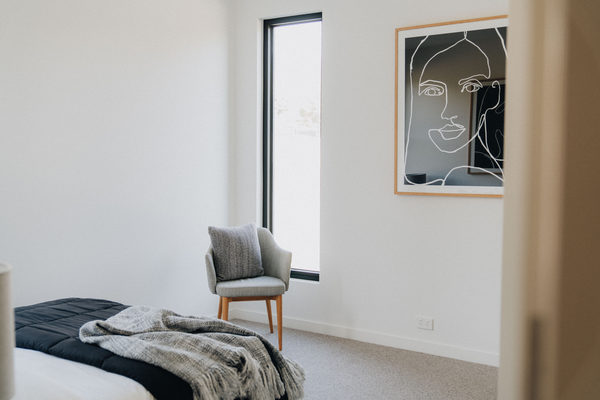 Interior and architectural detail at Margot Townhouse, Doncaster multi-residential project by WB Built