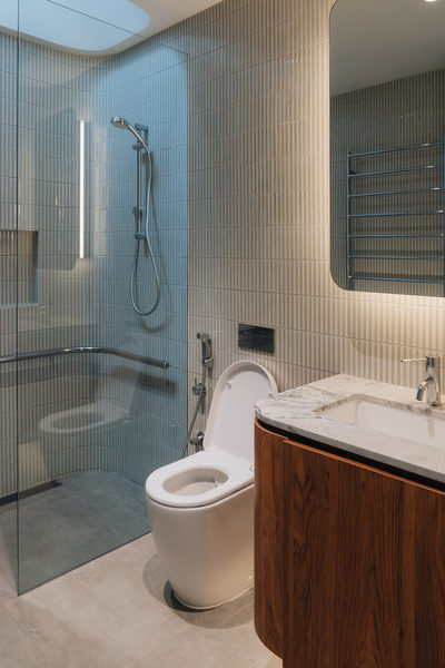Interior and architectural detail at Middle Park by WB Built