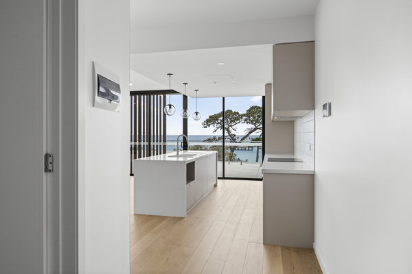 Interior and architectural detail at St Leonards multi-residential project by WB Built