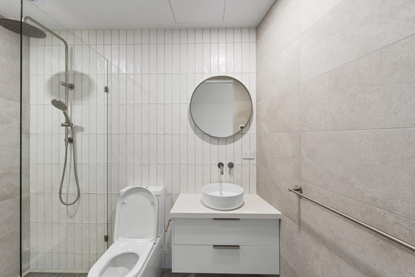 Interior and architectural detail at St Leonards multi-residential project by WB Built