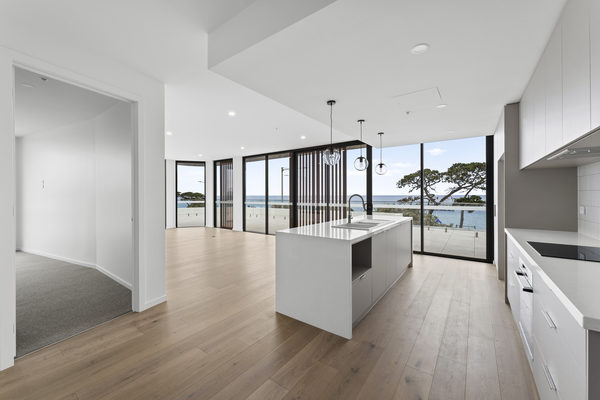 Interior and architectural detail at St Leonards multi-residential project by WB Built