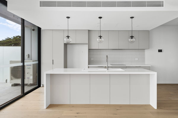 Interior and architectural detail at St Leonards multi-residential project by WB Built