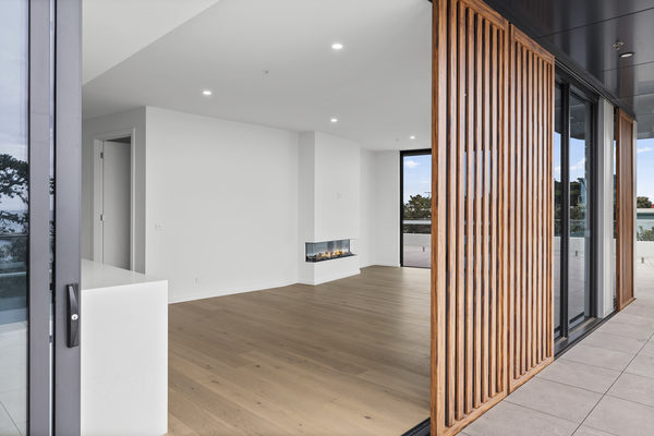 Interior and architectural detail at St Leonards multi-residential project by WB Built