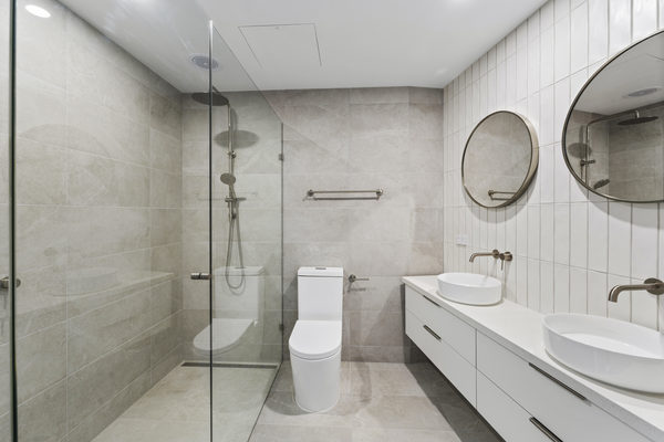 Interior and architectural detail at St Leonards multi-residential project by WB Built