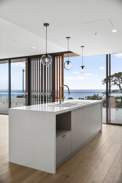 Interior and architectural detail at St Leonards multi-residential project by WB Built