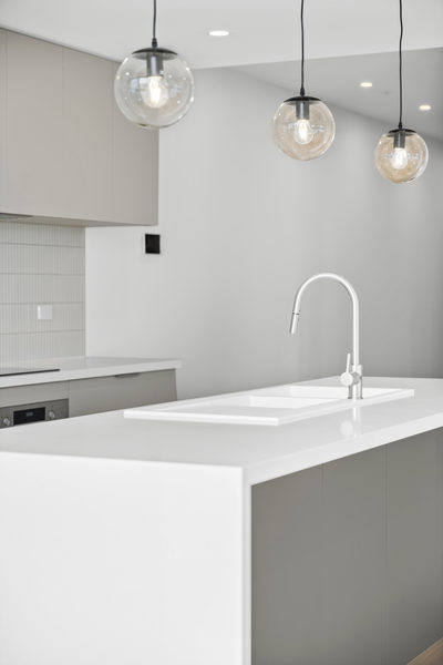 Interior and architectural detail at St Leonards multi-residential project by WB Built