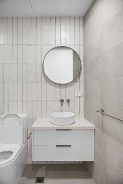 Interior and architectural detail at St Leonards multi-residential project by WB Built