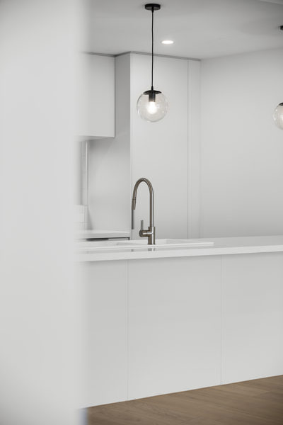 Interior and architectural detail at St Leonards multi-residential project by WB Built
