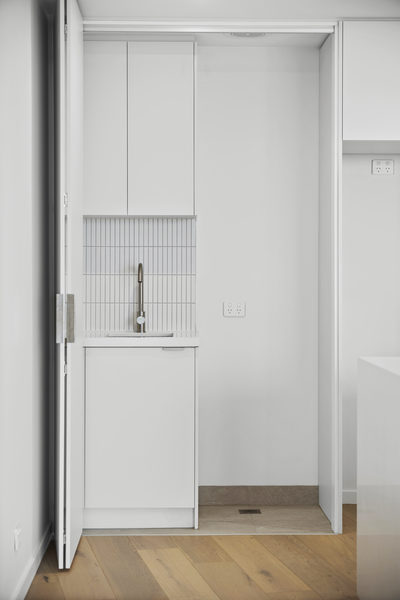 Interior and architectural detail at St Leonards multi-residential project by WB Built