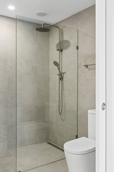 Interior and architectural detail at St Leonards multi-residential project by WB Built