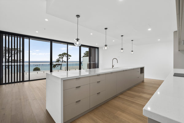 Interior and architectural detail at St Leonards multi-residential project by WB Built