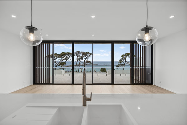 Interior and architectural detail at St Leonards multi-residential project by WB Built