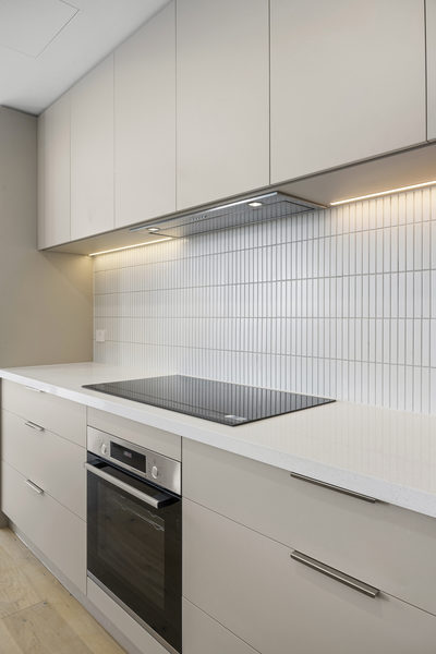 Interior and architectural detail at St Leonards multi-residential project by WB Built