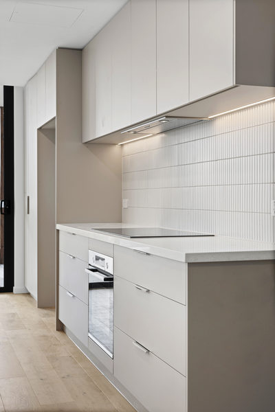 Interior and architectural detail at St Leonards multi-residential project by WB Built