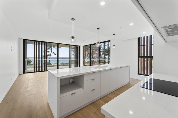 Interior and architectural detail at St Leonards multi-residential project by WB Built