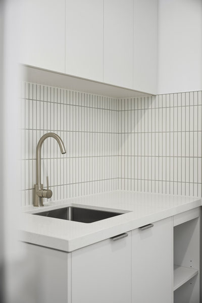 Interior and architectural detail at St Leonards multi-residential project by WB Built