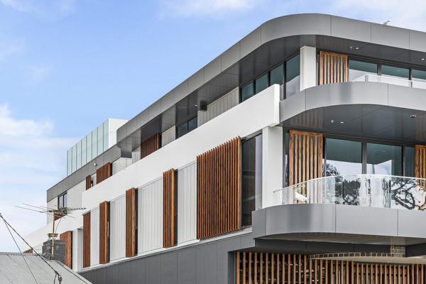 Interior and architectural detail at St Leonards multi-residential project by WB Built