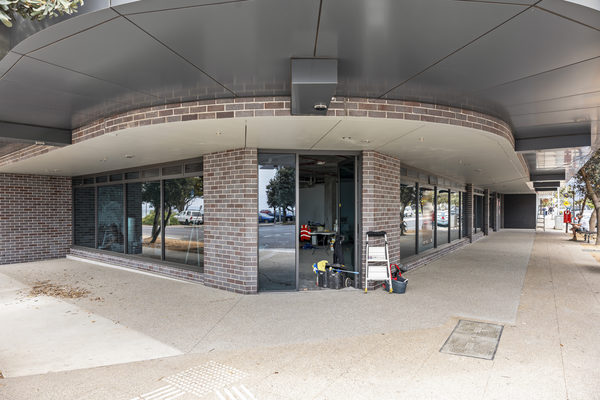 Interior and architectural detail at St Leonards multi-residential project by WB Built
