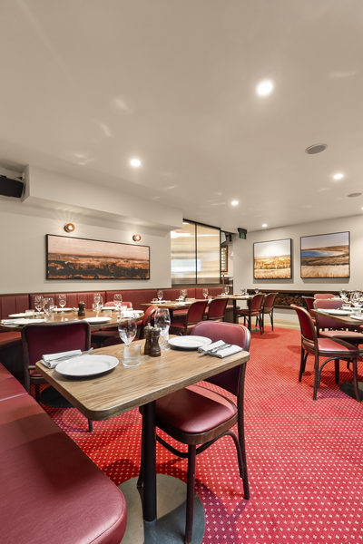 Hospitality fit-out and venue detail at O'Connells Hotel, South Melbourne by WB Built