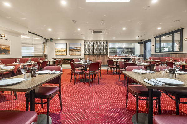 Hospitality fit-out and venue detail at O'Connells Hotel, South Melbourne by WB Built