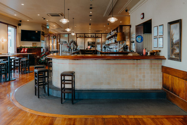 Hospitality fit-out and venue detail at Orrong Hotel, Toorak by WB Built