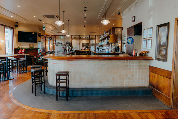 Hospitality fit-out and venue detail at Orrong Hotel, Toorak by WB Built