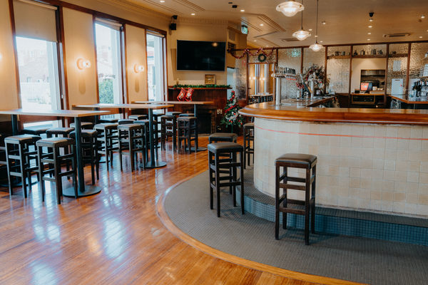Hospitality fit-out and venue detail at Orrong Hotel, Toorak by WB Built