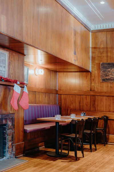 Hospitality fit-out and venue detail at Orrong Hotel, Toorak by WB Built