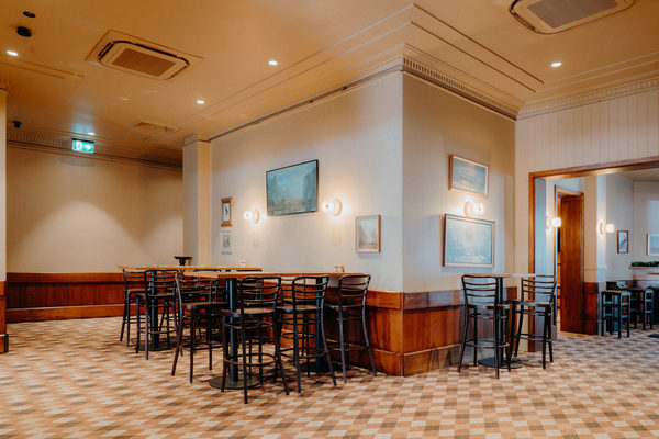 Hospitality fit-out and venue detail at Orrong Hotel, Toorak by WB Built