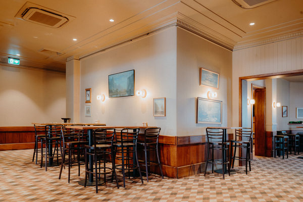 Hospitality fit-out and venue detail at Orrong Hotel, Toorak by WB Built