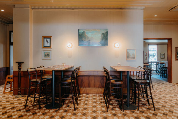 Hospitality fit-out and venue detail at Orrong Hotel, Toorak by WB Built