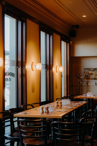 Hospitality fit-out and venue detail at Orrong Hotel, Toorak by WB Built