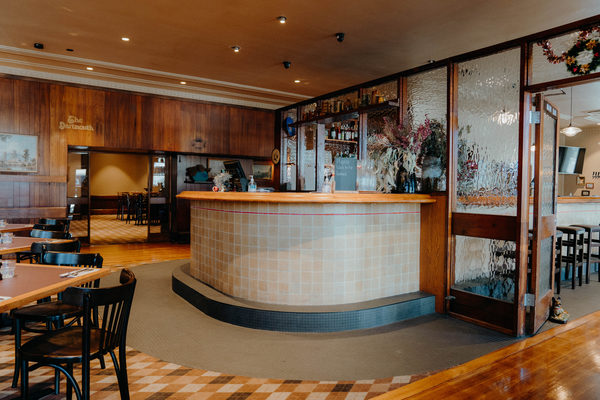 Hospitality fit-out and venue detail at Orrong Hotel, Toorak by WB Built