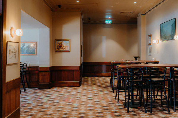 Hospitality fit-out and venue detail at Orrong Hotel, Toorak by WB Built